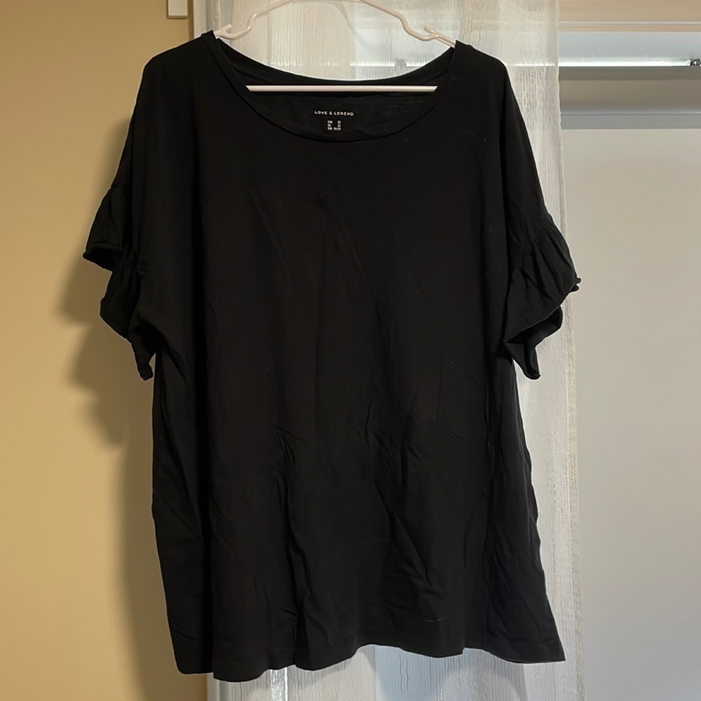 Plus Size Flare Sleeve TShirt